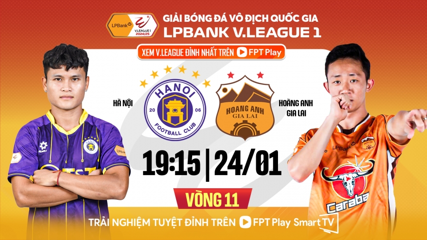 Trước vòng 11 V-League 2024/2025: Tâm điểm Hà Nội FC với HAGL